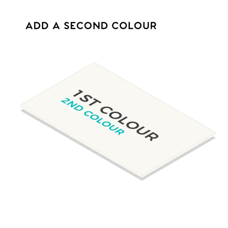 Add a second colour to your letterpress cards