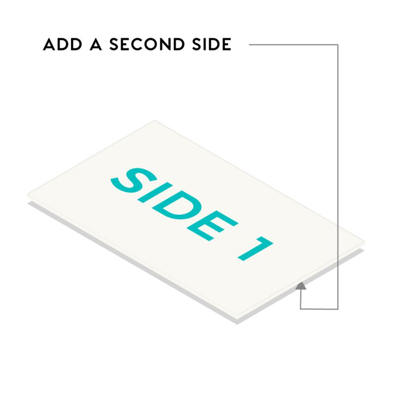Add a second side to your business cards